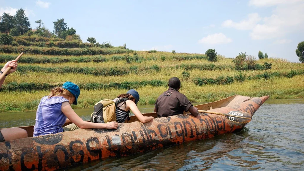 A Boat ride on lake Bunyonyi